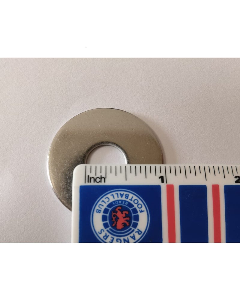 SHKIBY [20 Pack] 1/2" x 1-1/2" OD Stainless Steel Fender Washer - Choose Size Metal Flat Washers for Bolts (304 Stainless Steel) - Image 3